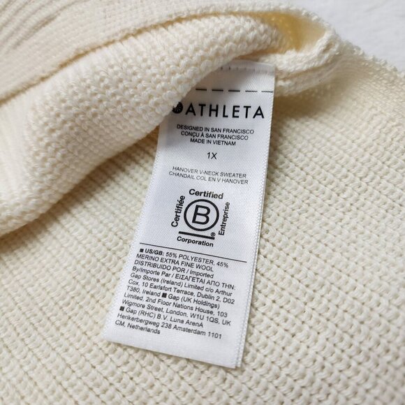Athleta Hanover Refined V-Neck Sweater 1X - Picture 8 of 8